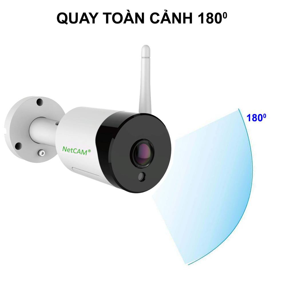 Camera IP Wifi Ngoài Trời NetCAM PT4.0 (4MP) Quay Toàn Cảnh 180º - Hãng Phân Phối Chính Thức