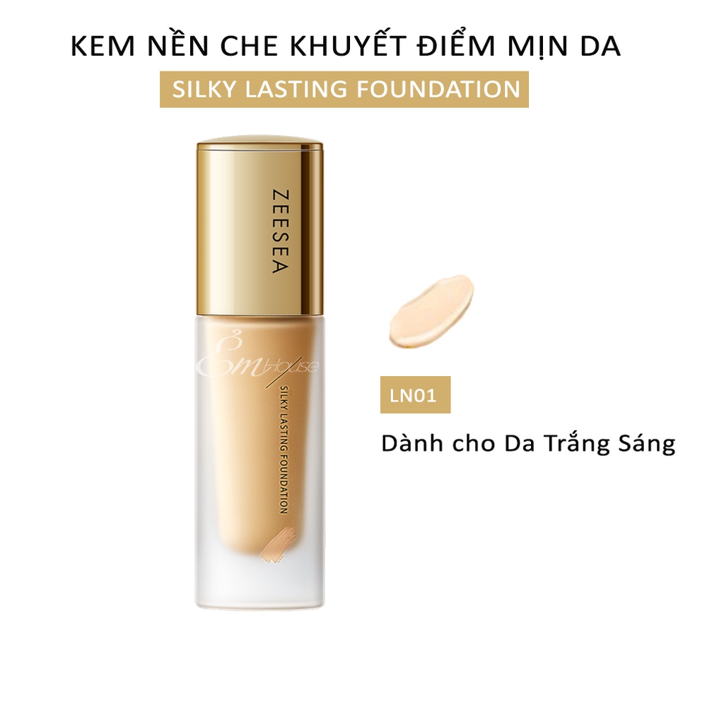 Kem Nền Mịn Da Che Khuyết Điểm Lâu Trôi ZEESEA Silky Long Lasting Makeup Foundation