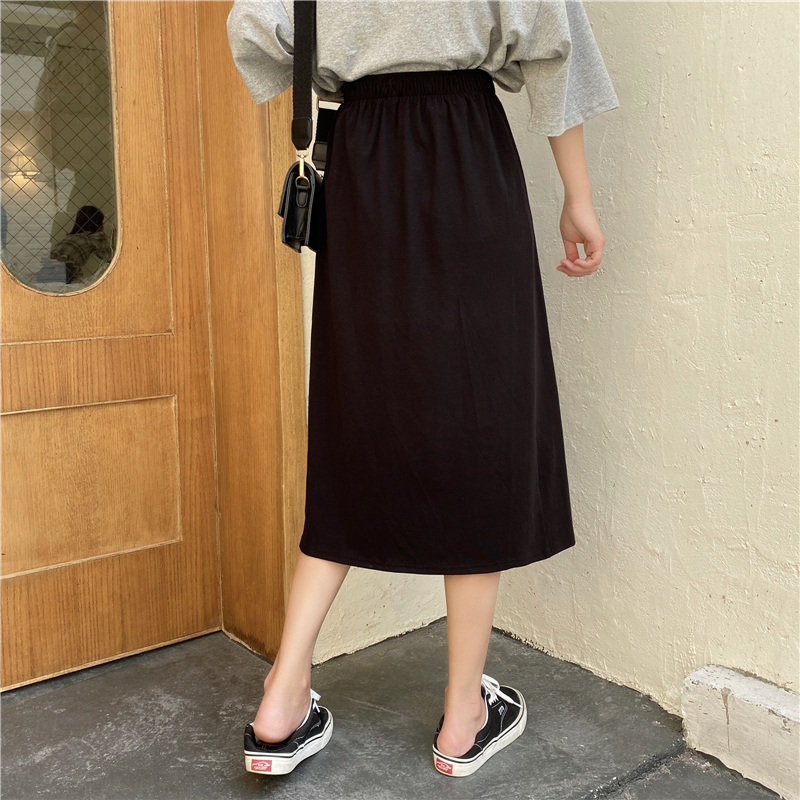 SUXI Chân Váy Midi Lưng Cao Xẻ Tà Xinh Xắn Dành Cho Nữ