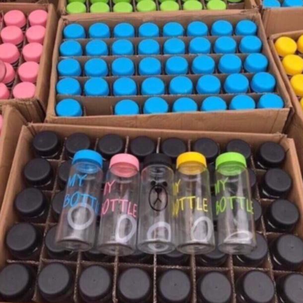 [FREESHIP XTRA]  (Chọn màu) BÌNH NƯỚC THUỶ TINH MY BOTTLE