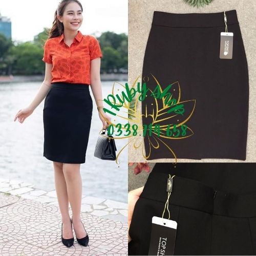 Chân Váy Bút Chì Trên Gối🍀FRRESHIP🍀Chân Váy Công Sở Nữ Chất Umi Cao Cấp Co Giãn Tốt Mặc Tôn Dáng