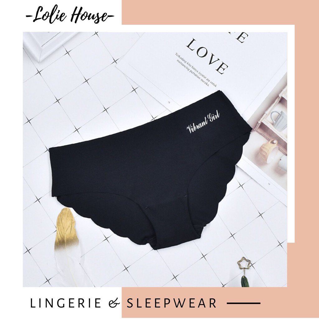 [Mã WASTDEP giảm 5K đơn bất kì] Quần lót nữ su đúc cotton không viền không đường may viền lượn sóng LOLIE HOUSE - QL4 | BigBuy360 - bigbuy360.vn