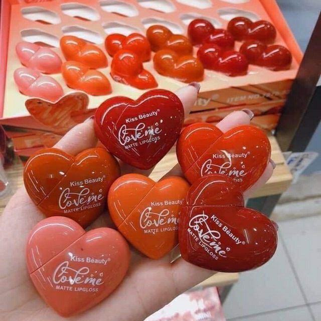 Son Kem Tint Kiss Beauty Trái Tim For Valentine | Thế Giới Skin Care