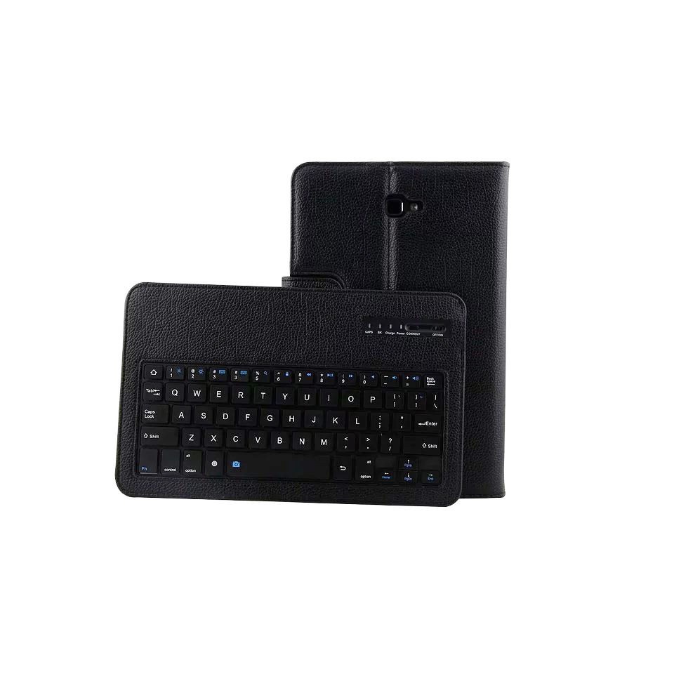 [Mã 99ELSALE hoàn 7% đơn 300K] Bàn phím bluetooth Samsung T585/ T580/ Samssung Tab A6 10.1" kèm bao da book cover