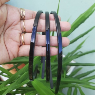 Combo 3 cái Bờm cài tóc bản vuông trơn màu đen (bản nhí 4mm)