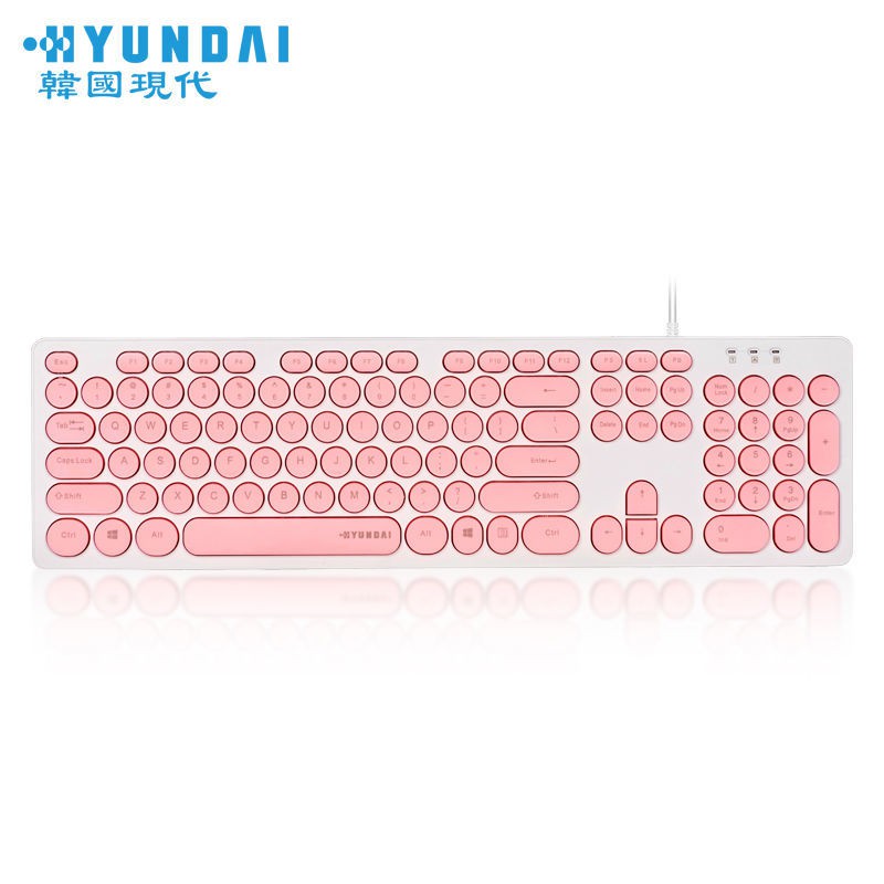 Bàn Phím Qwerty Có Dây Kết Nối Bluetooth Có Đèn Led Phong Cách Retro