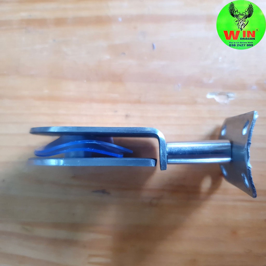 Tay kep kính thẳng lan can,cầu thang inox sus 304 #
