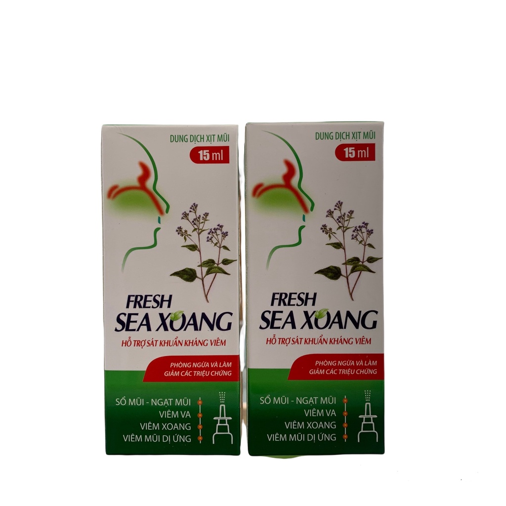 Xịt xoang mũi dị ứng, sổ mũi, ngạt mũi Fresh Sea Xoang – Dung dịch xịt mũi 15 ml