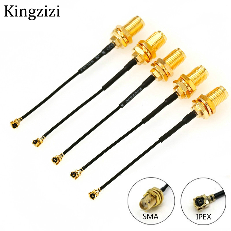 Dây cáp nối đồng trục 2 đầu cổng SMA và IPX/U.FL chống thấm nước chất lượng cao