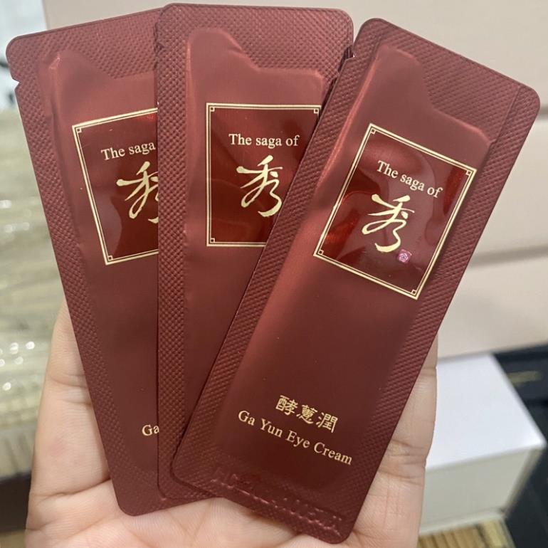 Combo 10 gói kem mắt trẻ hoá giảm nhăn The Saga Of Xiu Ga Yun Eye Cream date 2024