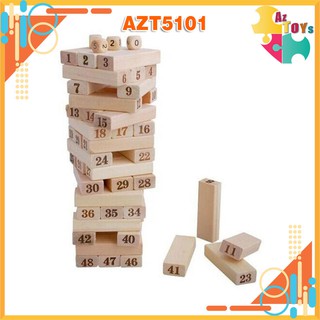 [XẢ KHO + NowShip] Bộ Đồ Chơi Rút Gỗ 48 PCS - AZT5101