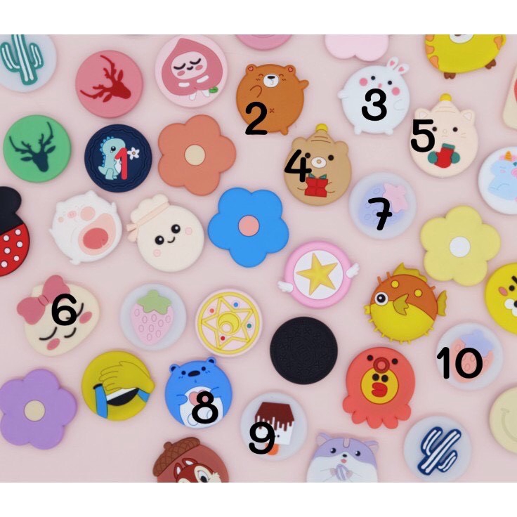 Giá đỡ điện thoại Silicon Iring Poc nhiều hình ngộ nghĩnh, nhỏ gọn tiện lợi | BigBuy360 - bigbuy360.vn