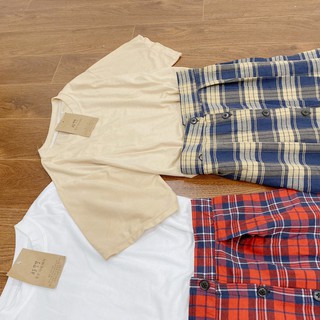 Set Trang Phục Nữ - Set áo thun basic Skirt kẻ sọc SIÊU HOT