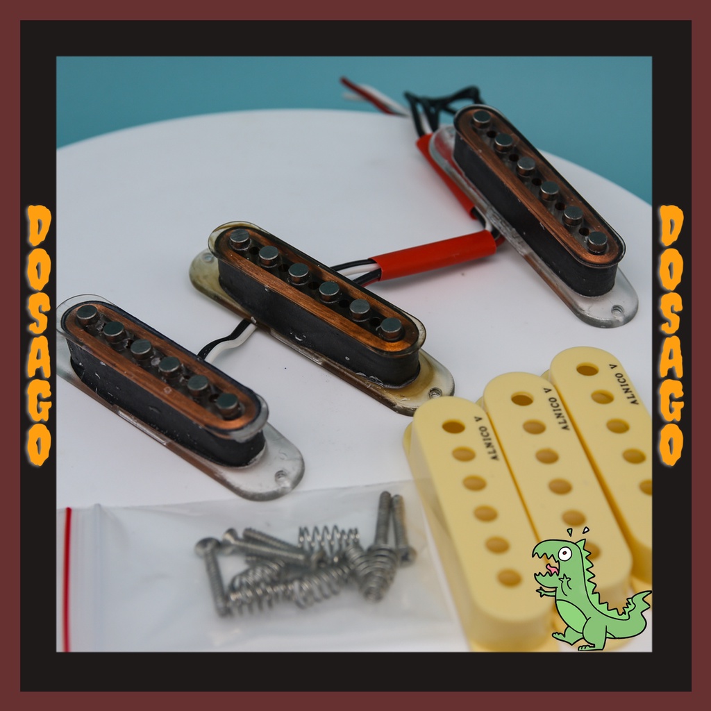 Pickup Guitar điện mẫu Single coil đũa alnico cao cấp