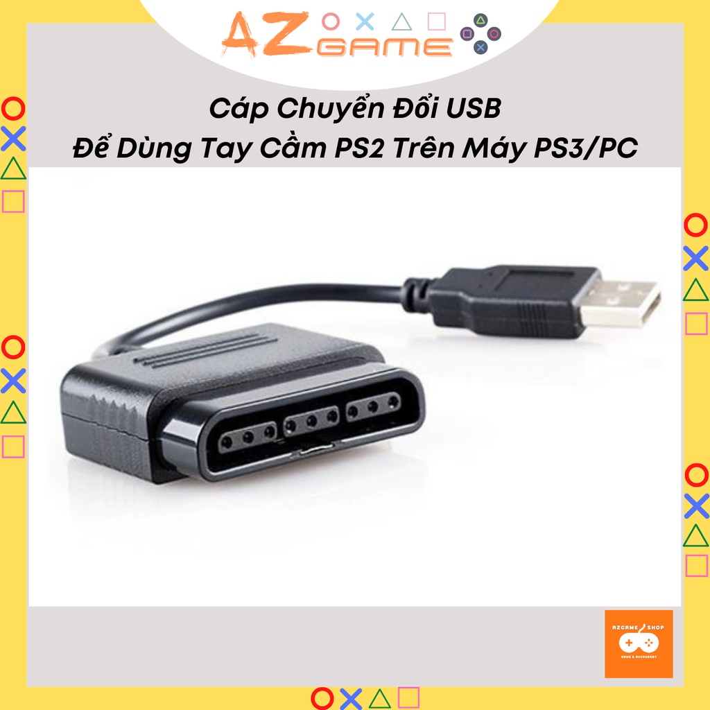 Cáp Chuyển Đổi USB Để Dùng Tay Cầm PS2 Trên PS3 PC