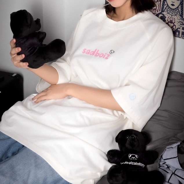 Áo thun teddycry typo tee white