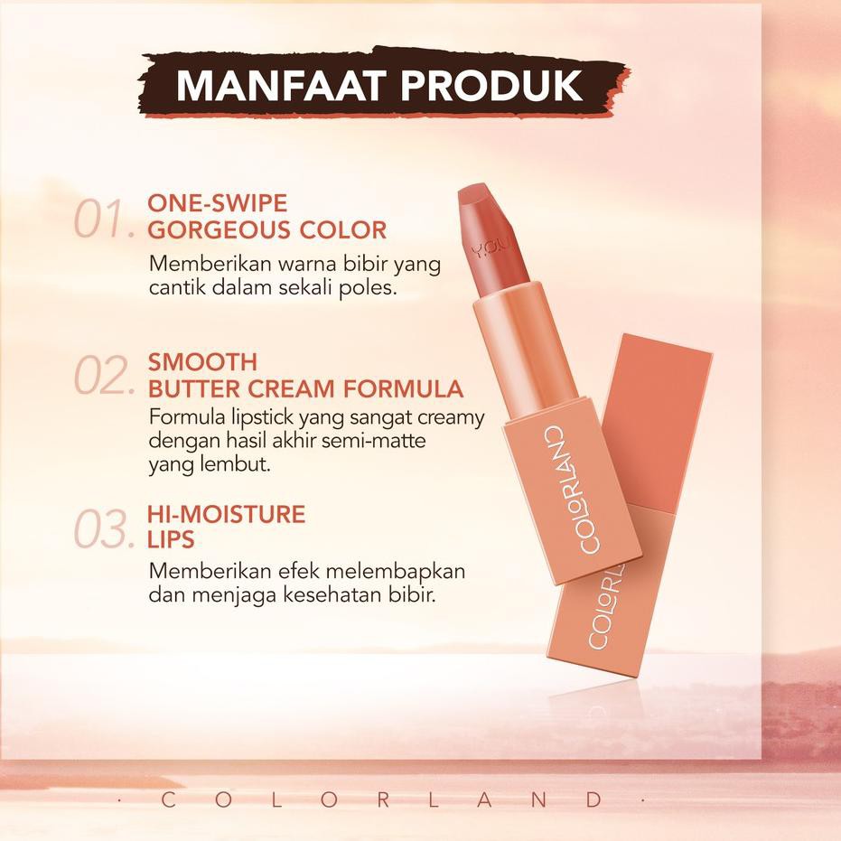 (hàng Mới Về) Son Môi Trang Điểm Lâu Trôi 8 Màu Sắc Tùy Chọn Thương Hiệu You Colorland | BigBuy360 - bigbuy360.vn