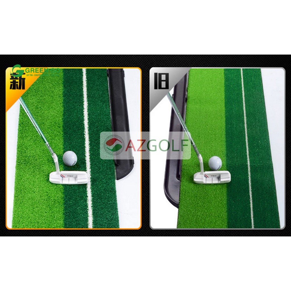 Thảm Tập Golf Putting dài 3m cao cấp PGM - có đường trả bóng về vị trí cũ
