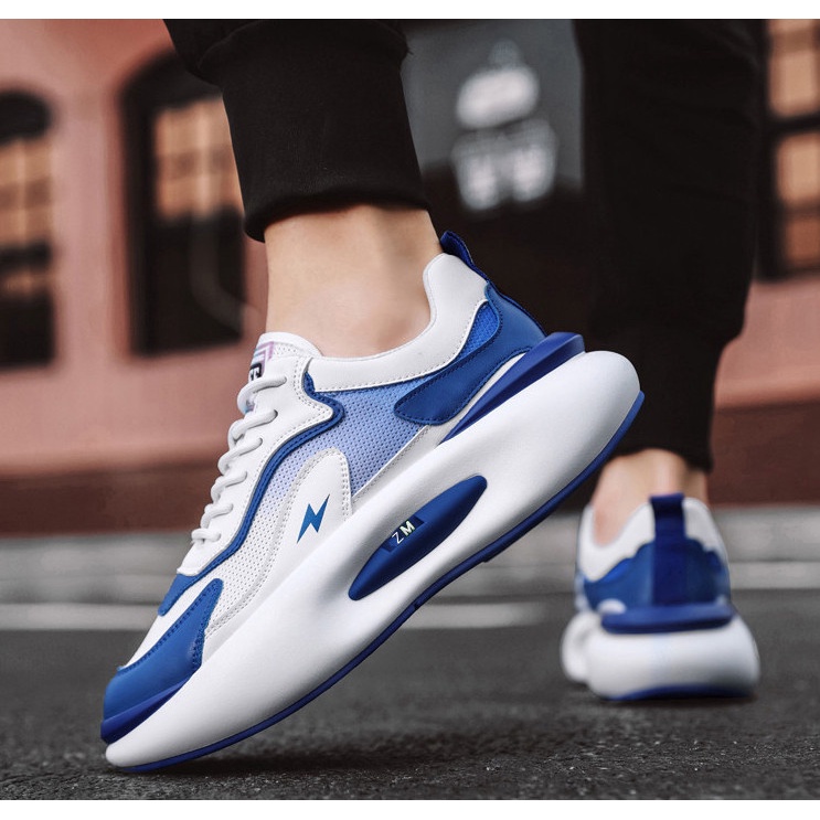 Giày nam thể thao sneaker ZM tia sét tăng chiều cao ( có 2 mầu )