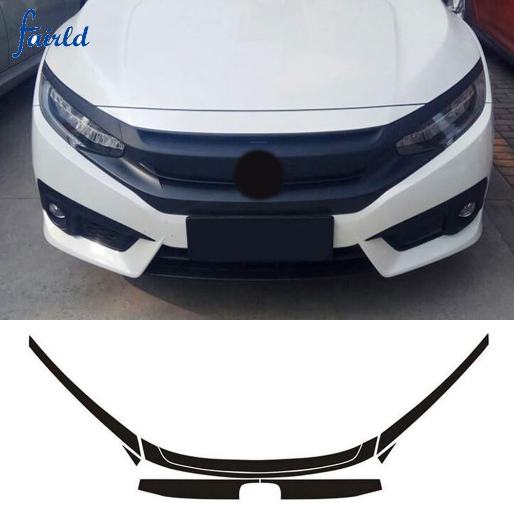 1 Bộ Miếng Dán Trang Trí Lưới Tản Nhiệt Xe Hơi Honda Civic 2016-2019