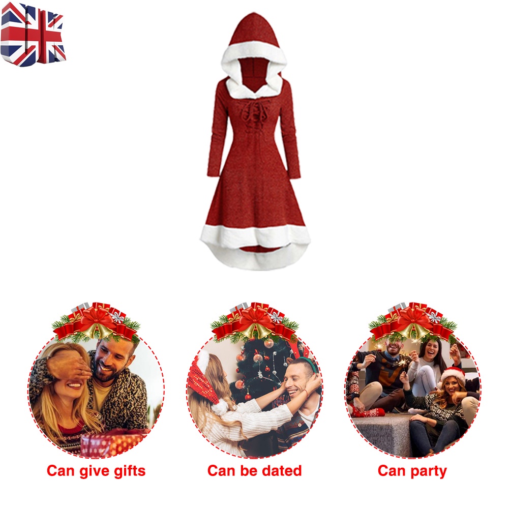 Đầm chữ A có nón hóa trang Giáng Sinh