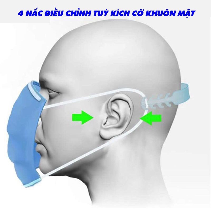 Tai giả đeo khẩu trang loại cao cấp mền dẻo | WebRaoVat - webraovat.net.vn