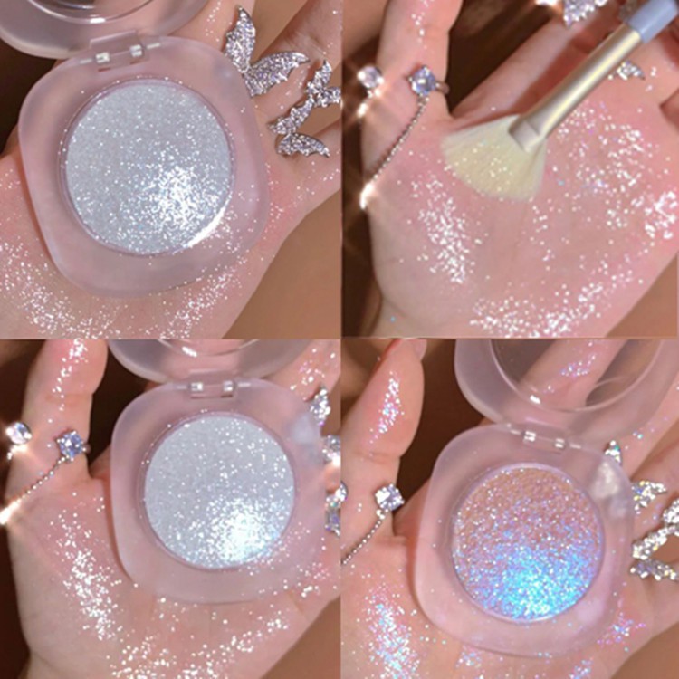 high quality waterproof Super shiny mashed potato highlighter，applied to the face and body，4 color brighten Diamond Highlight Gel