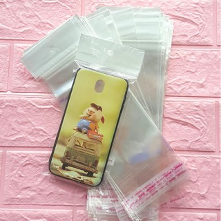 100g (~65cái) Túi Opp dán mép (Treo) 9x18cm (+ 4cm + 4cm) - Túi nilon băng keo dán miệng