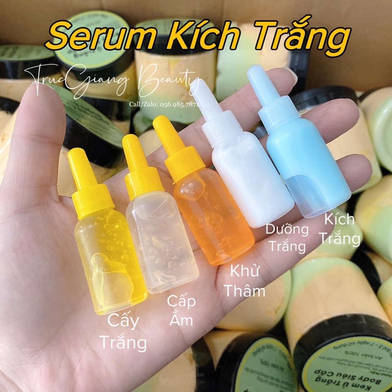 SERUM KÍCH TRẮNG TRỘN KEM BODY TRẮNG NHANH X3 LẦN