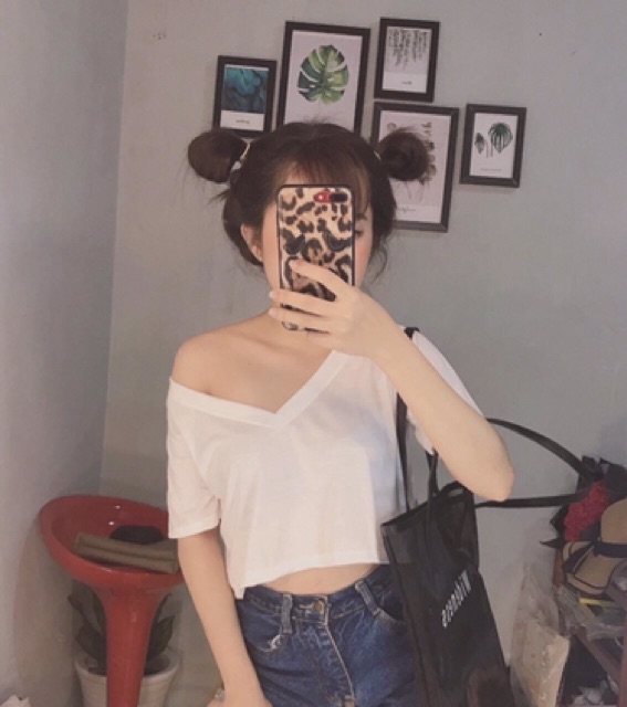 Áo Croptop Cổ Tim Siêu Hot (Shop Bán Áo Croptop Đẹp)
