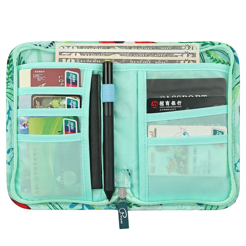 P.travel Cartoon Passport Holder Travel Wallet Cute Credit Card Holder Passport Cover Document Organizer Passport Bag