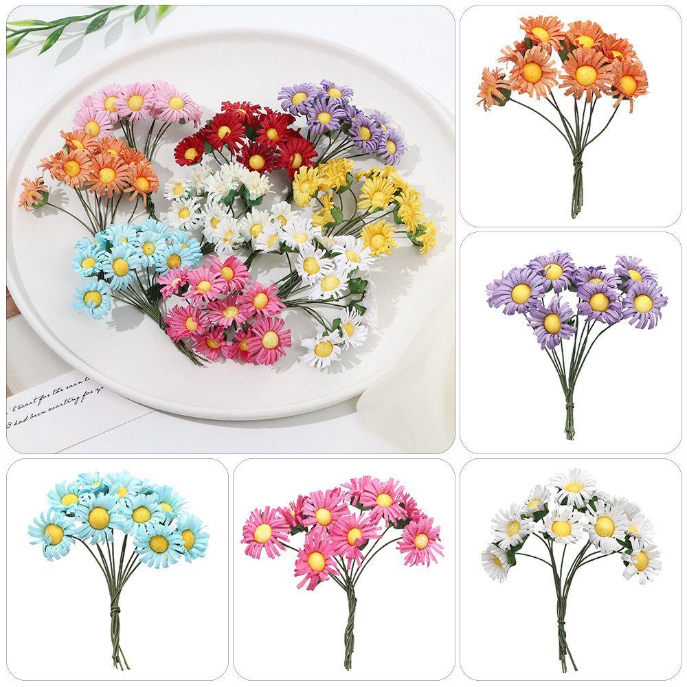 KUNHEV Set 10 Hoa Mẫu Đơn Giả Bằng Lụa Dùng Trang Trí Nhà Cửa DIY