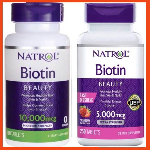 Viên Nhai Biotin Beauty 5000mcg & 10000mcg HÀNG MỸ