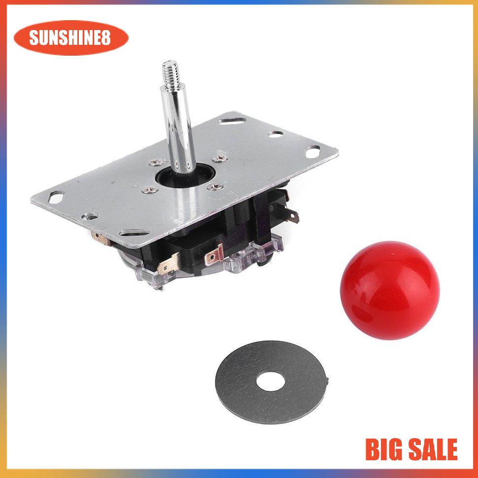 【SUN】Classic 8 way Arcade Game Joystick Ball Joy Stick Red Ball Replacement