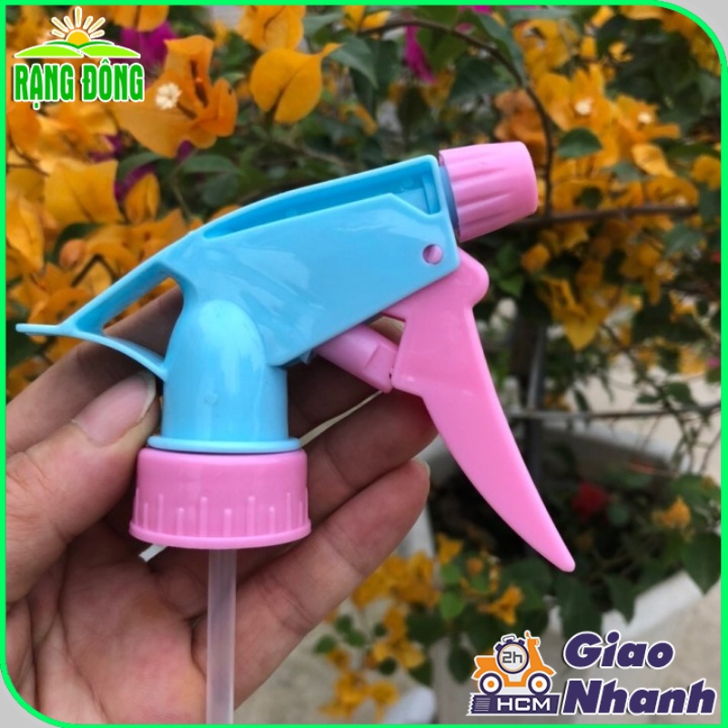 Đầu Vòi Xịt Phun Sương Gắn Chai Nhựa Nhiều Màu (Phi 28mm, Giao Màu Ngẫu Nhiên) - Hạt giống Rạng Đông