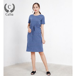 Đầm thun cổ tròn nữ Callia Izzy (Nhiều màu)