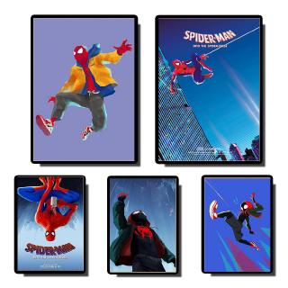 Giấy Dán Tường In Hình Người Nhện Marvel Phong Cách Retro Cho Phòng Khách / Trẻ Em / Quán Cà Phê