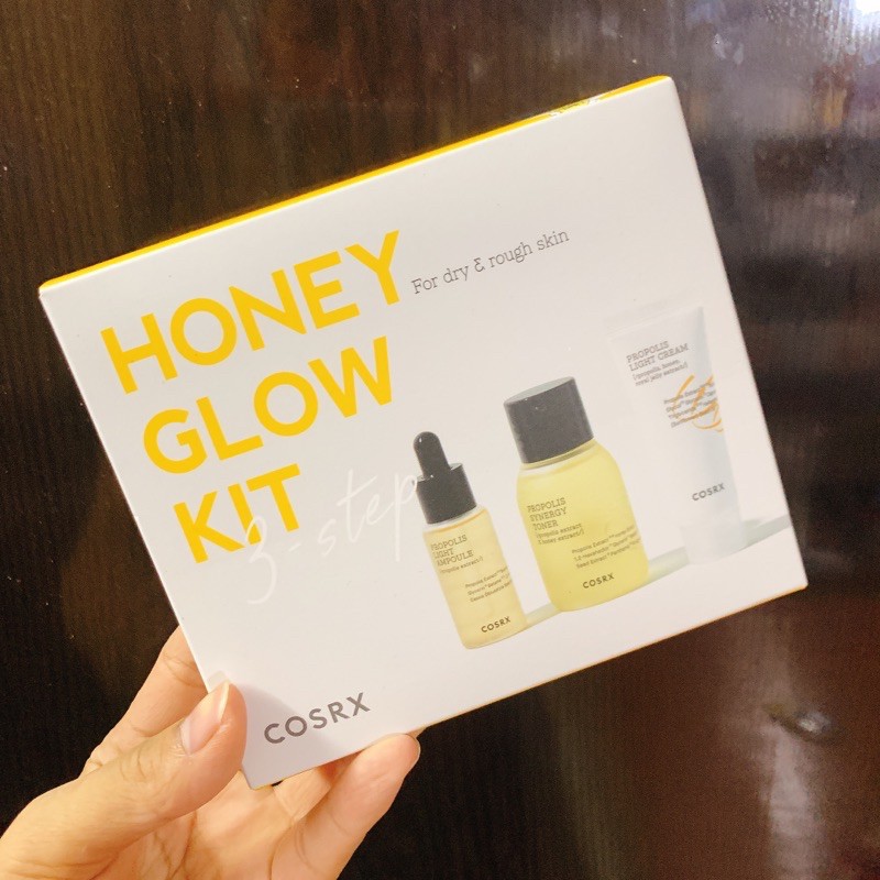 (Auth) Bộ thử keo ong tái tạo da xỉn màu chống lão hóa COSRX Honey Glow Kit Propolis Trial Kit (3 step)