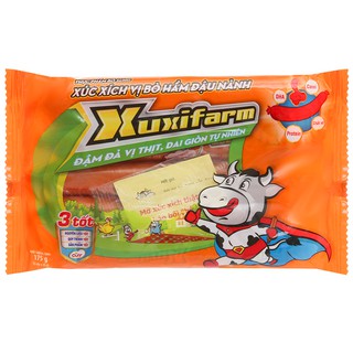 Xúc xích vị bò hầm đậu nành Xuxifarm gói 175g