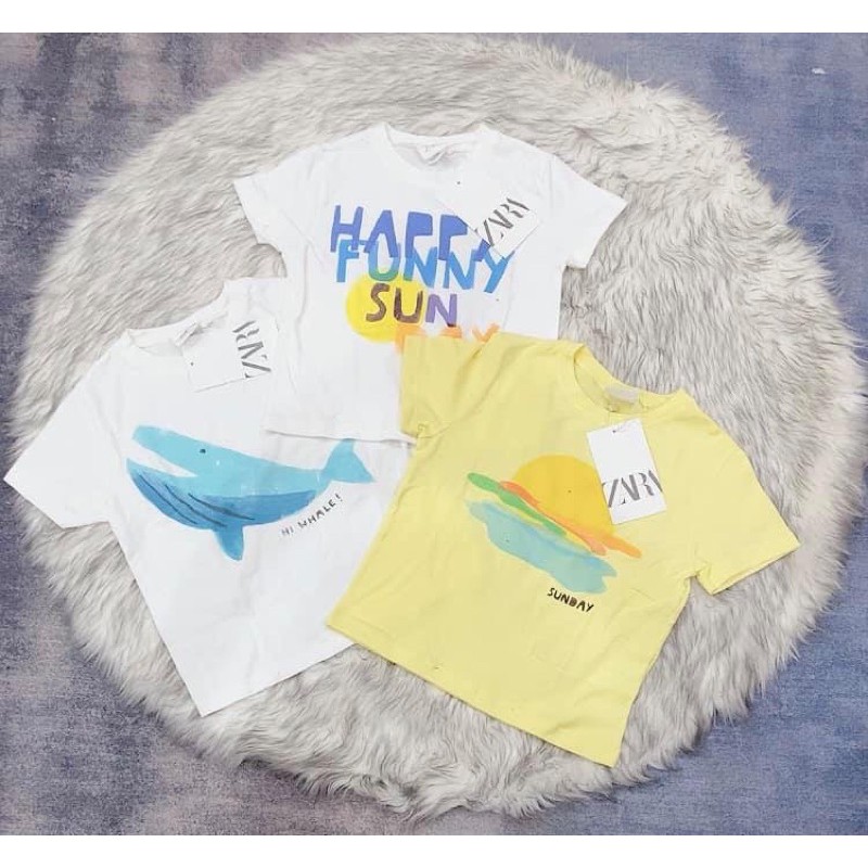 Áo thun Zara săn sale Spain size 9-12m đến 4-5y