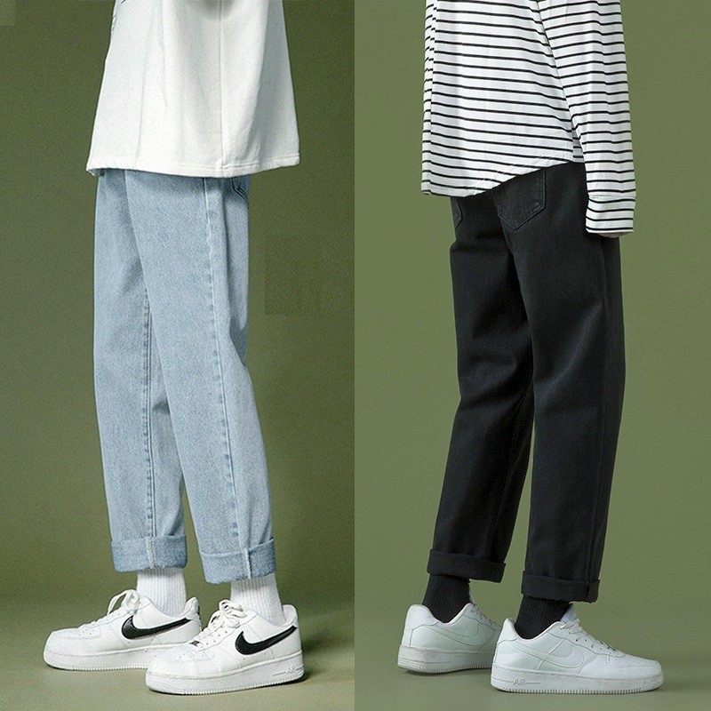 Quần Jeans, baggy jean đen nam ống suông, rộng, hottrend 2021 | BigBuy360 - bigbuy360.vn