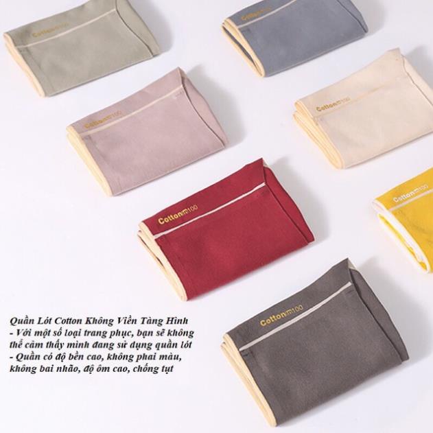 Quần Lót Cotton100 Tàng Hình không Đường May Diệt Khuẩn