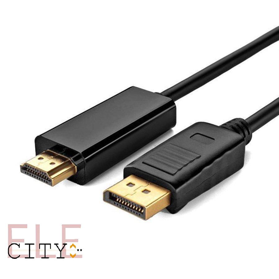 Cáp chuyển đổi 1.8M cổng hiển thị DP đầu cắm sang HDMI 4K cho máy tính xách tay máy tính bàn TV