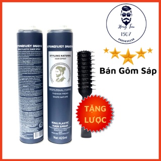 Gôm Xịt Tóc Butterfly Shadow black 420ml-úc