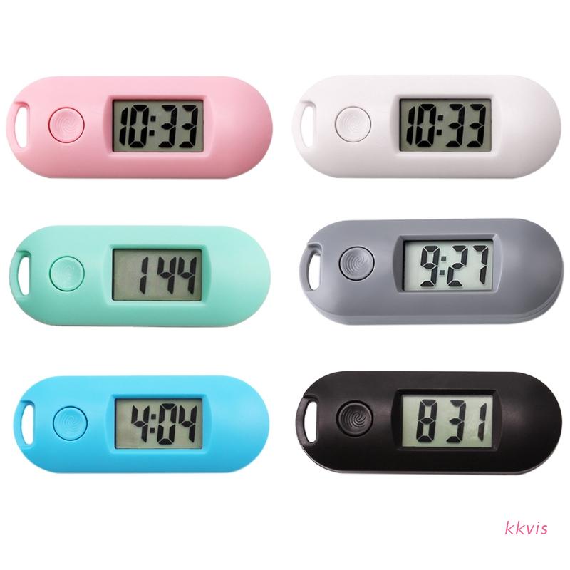 Đồng hồ điện tử kỹ thuật số im lặng kiểu dáng nhỏ cầm tay màn hình lcd tiện dụng hẹn giờ ôn thi