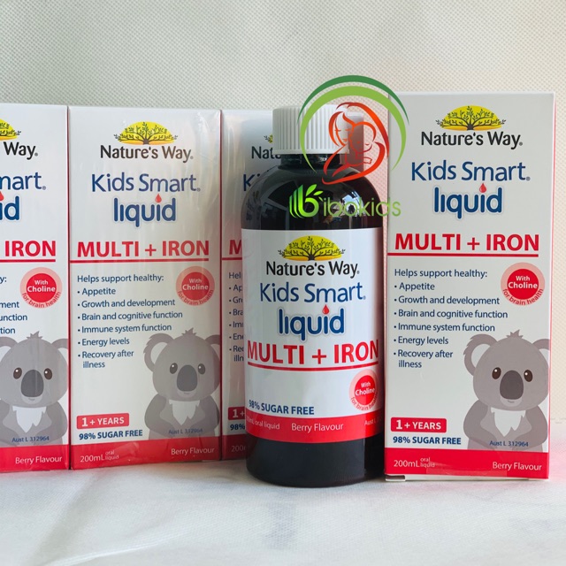 Sắt nước kids smart multi iron liquid 200ml