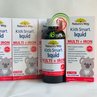 (Date 2027) Sắt nước kids smart multi iron liquid 200ml