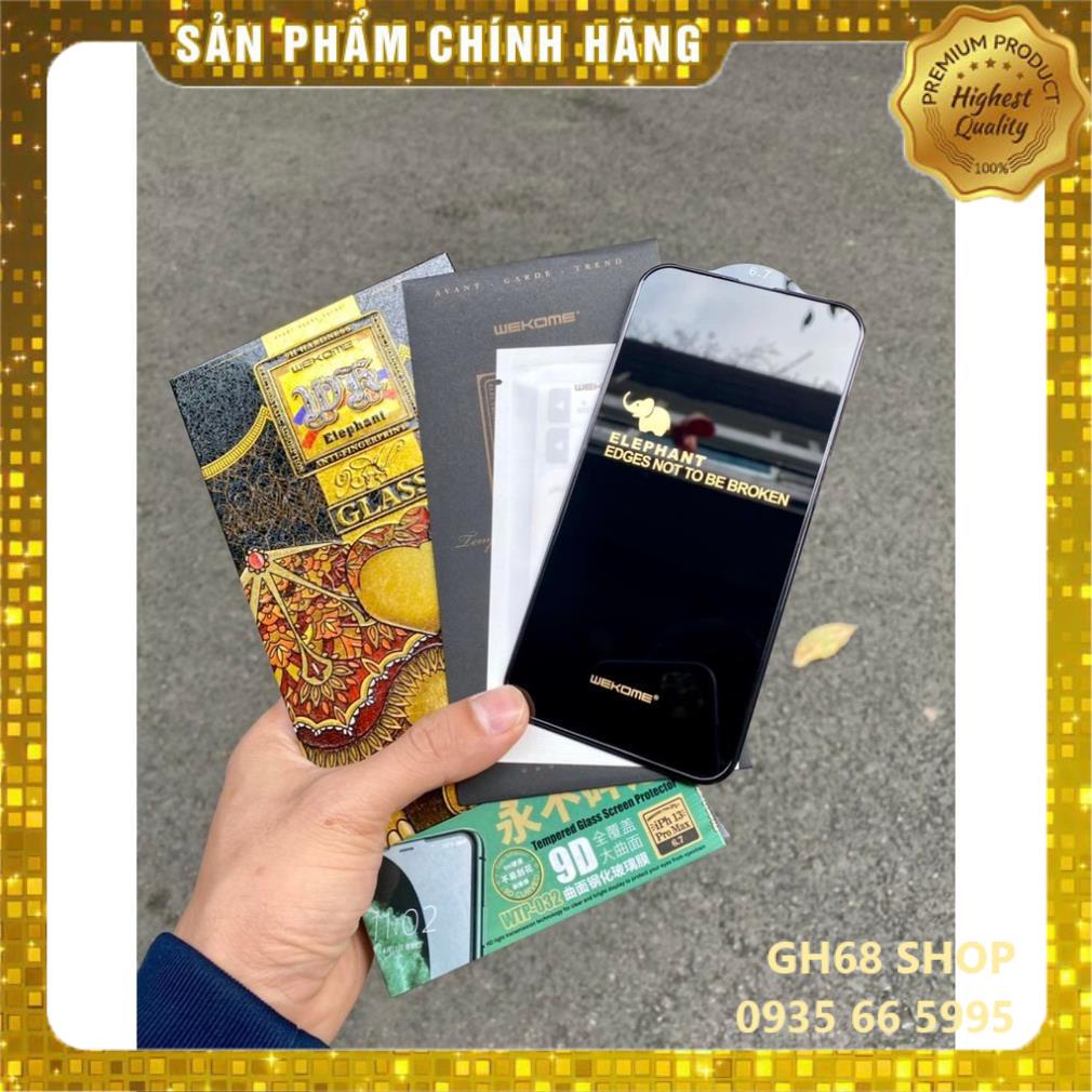 [Hàng chính hãng] Kính cường lực voi Elephant 9D bảo vệ cạnh viền hộp sắt chính hãng WEKOME