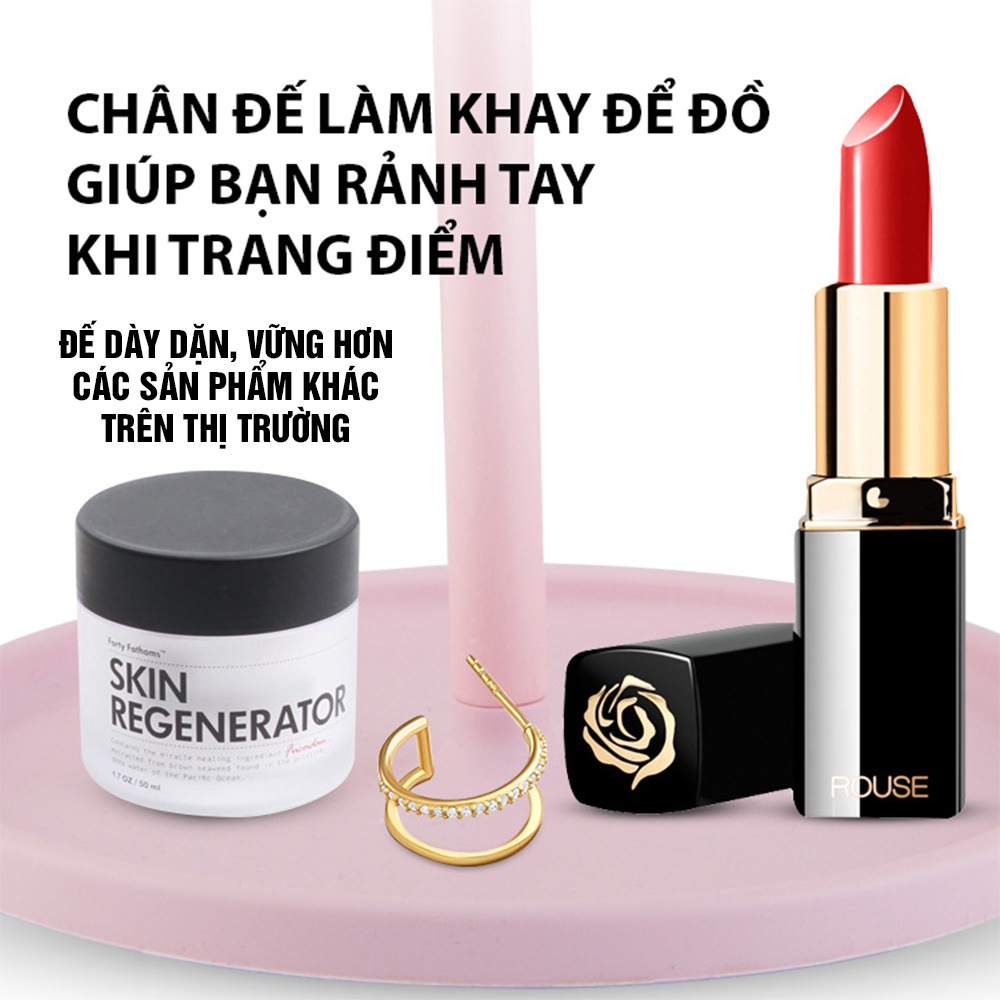 Gương Trang Điểm Để Bàn - Đèn Led Cảm Ứng  - T DECOR