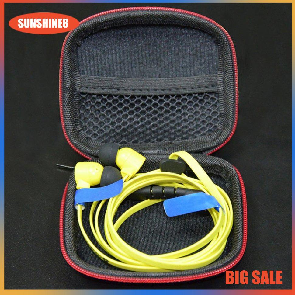 【SUN】KZ Mini Nylon Earphone Storage Organizer Earphone Holder Earbud Storage Case